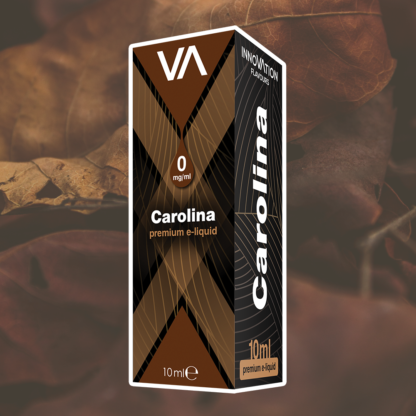 INNOVATION Carolina vape juice has a Turkish tobacco taste mixed with a hint of slightly perceivable caramelized sugar aroma.