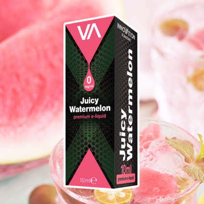 INNOVATION Juicy Watermelon E-juice has a sweet juicy watermelon with deep long lasting aftertaste.